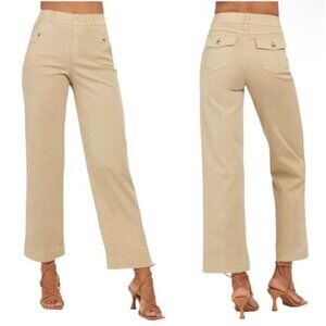 SPANX Wide Leg Pants in Beige